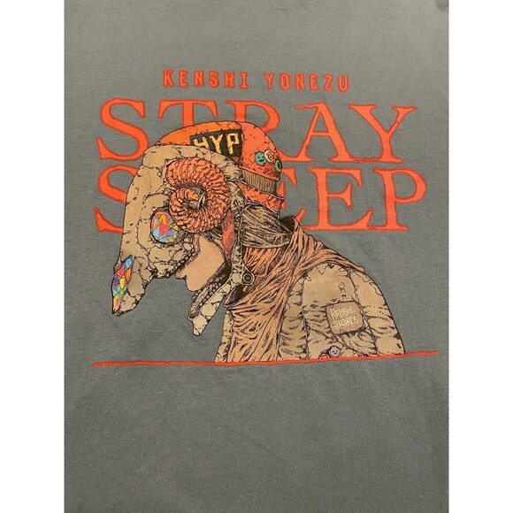 Uniqlo UT Kenshi Yonezu Stray Sheep Graphic Tee T-Shirt Men XL/L Blue Anime GUC - Picture 2 of 11